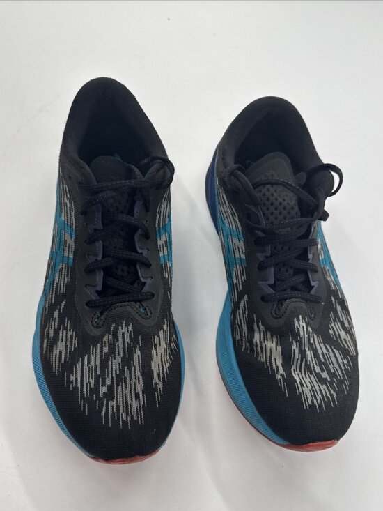 ASICS Novablast 3 Shoes Mens Size 12 Black Blue Running Sneakers Gym 1011B458 main image 12